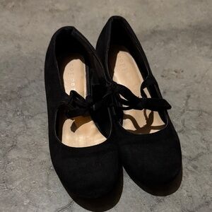 Black dress shoe for girls